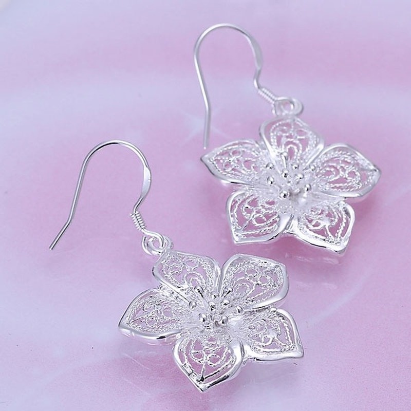 Bông Tai Mạ BạC 925 KiểU DáNg Sang TrọNg