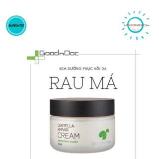 KEM DƯỠNG PHỤC HỒI DA CHIẾT XUẤT RAU MÁ GOODNDOC CENTELLA REPAIR CREAM [MỸ PHẨM CHÍNH HÃNG] [FREESHIP TOÀN QUỐC]