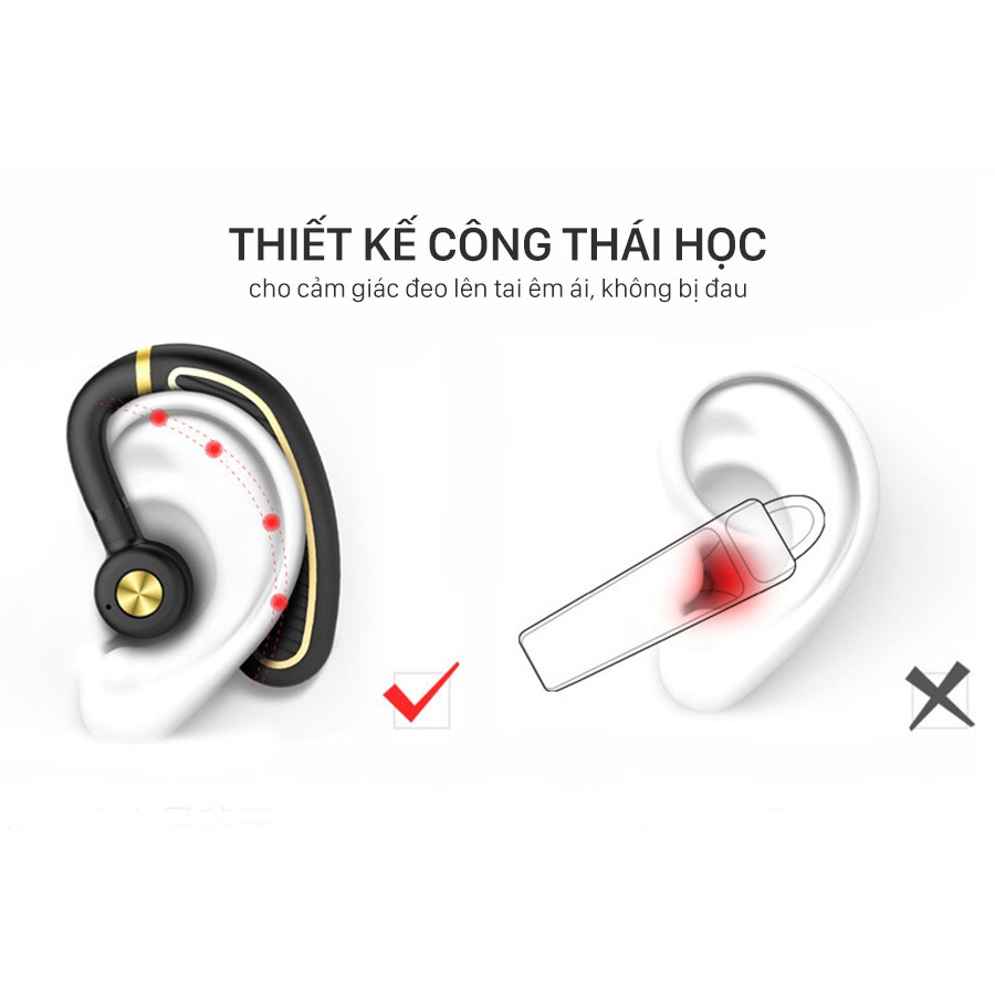 [BẢO HÀNH ĐỔI MỚI] Tai nghe Bluetooth không dây nhét tai K21 khả năng lọc tiếng ồn, siêu nhạy, tương thích mọi thiết bị