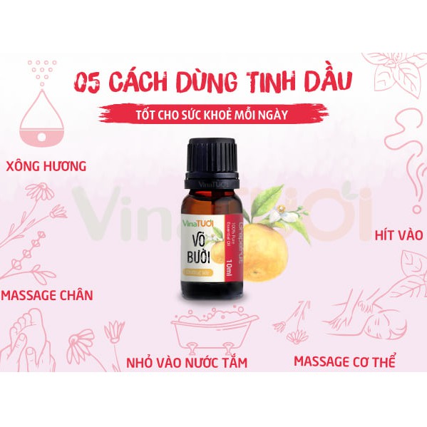 Tinh dầu thiên nhiên Vỏ Bưởi 10ml - Vina Tươi