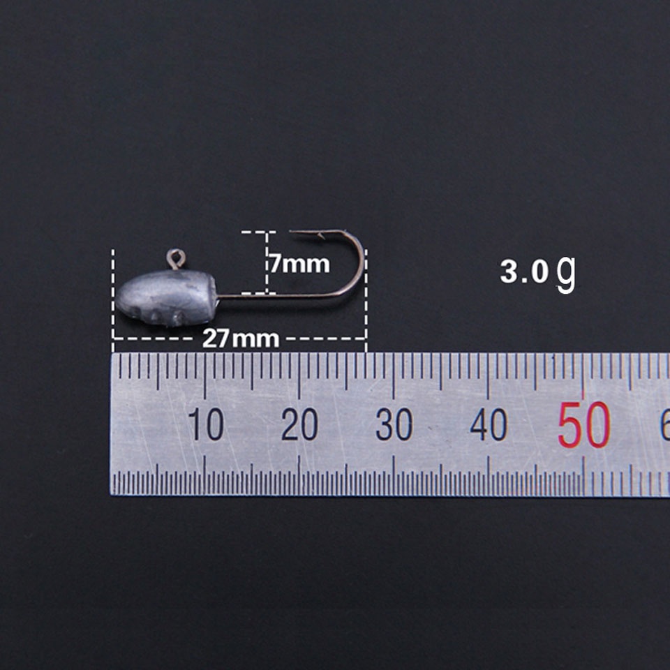 Set 10 mồi câu cá nhân tạo mềm 3g chất lượng cao