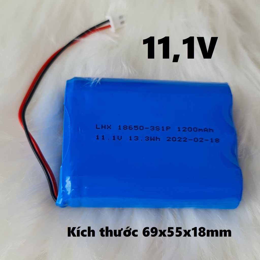 Pin 3s điện áp 11,1V dung lượng 1200mAh chất lượng cao