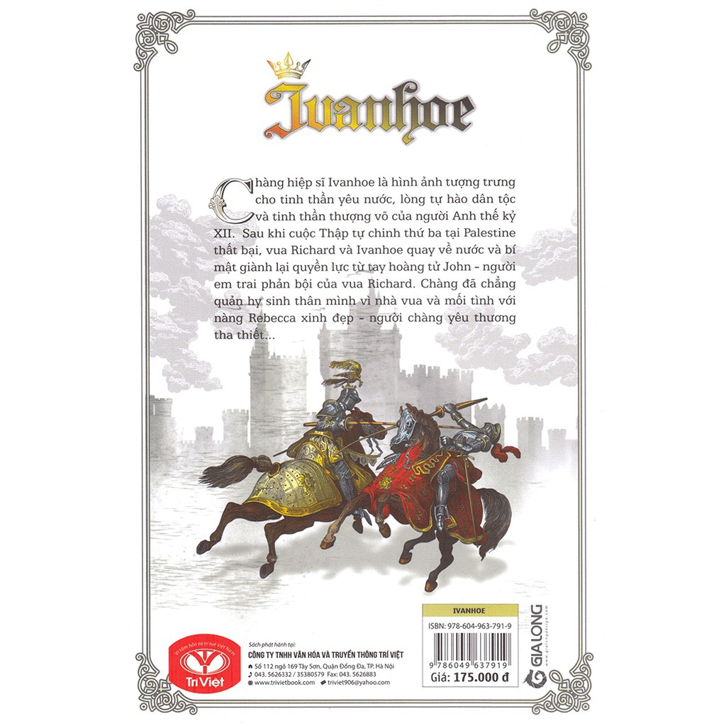 Sách - Ivanhoe ( Trí Việt )