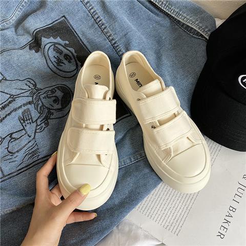 Giày JSC vải canvas quai dán dễ phối đồ thời trang dành cho nữ