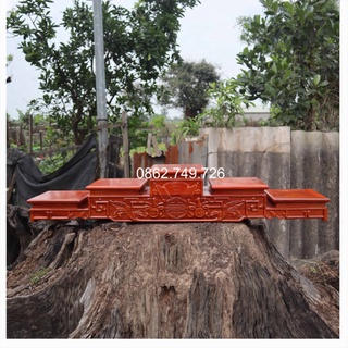 Ngũ sơn cấp bậc kê bát hương gỗ hương mặt 16,18,20,22cm