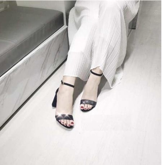 [Xả kho -CG-0176] Giày sandal quai ngang kim tuyến 7p MYS