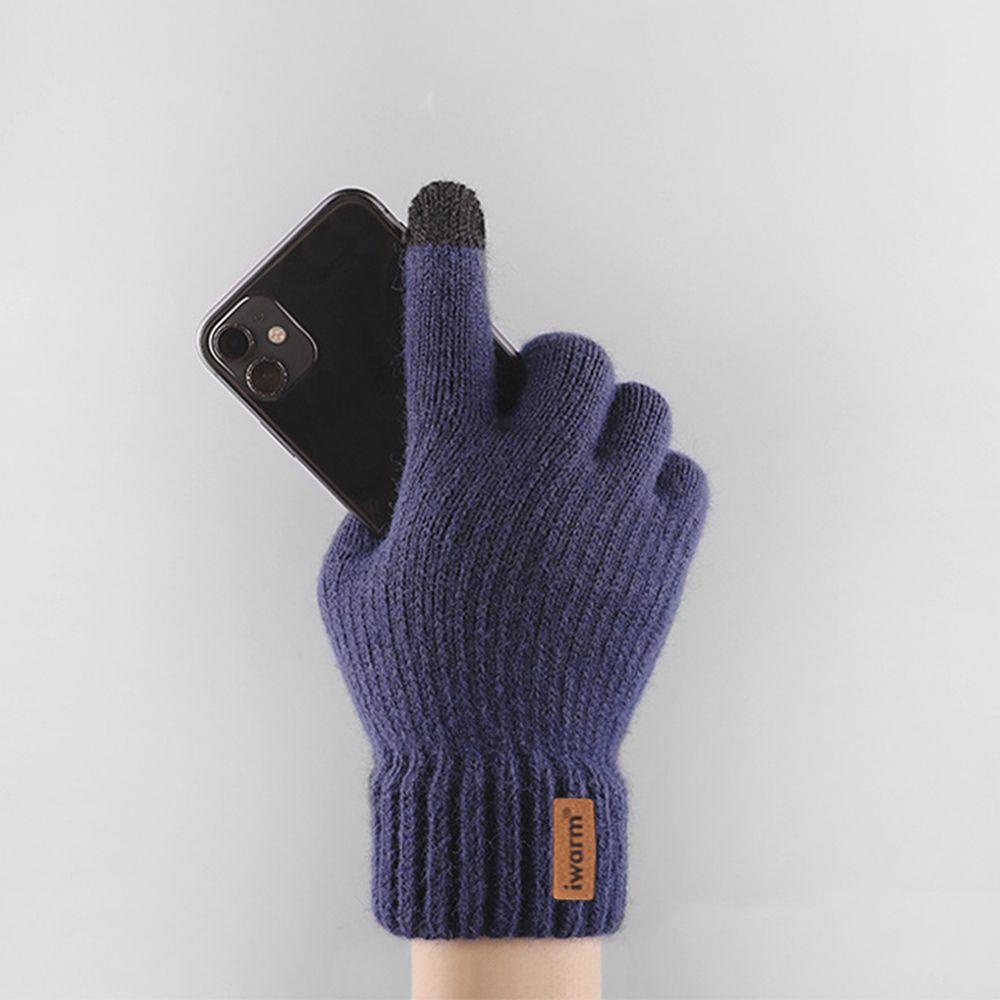 Găng Tay Cảm Ứng Màu Trơn Chống Gió Chống Mồ Hôi Thời Trang Cho Nam