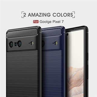 Ốp Điện Thoại Silicon Mềm Sợi Carbon Siêu Mỏng Chống Sốc Cho Google Pixel 4 4XL 4A 5G 5 5A 6 Pro 6A 7 Pro