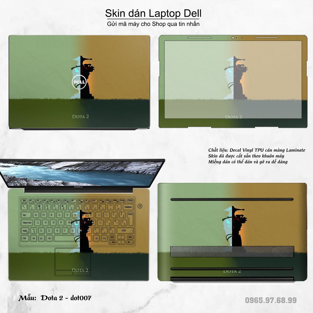 Skin dán Laptop Dell in hình Dota 2 nhiều mẫu 2 (inbox mã máy cho Shop)