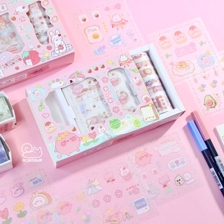 Box sticker + washitape Động vật