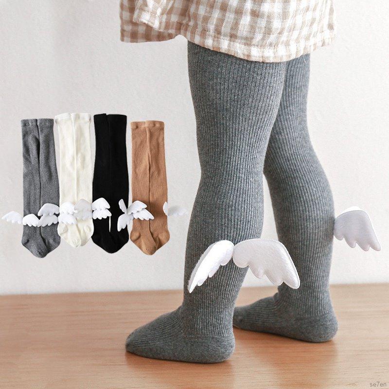 Quần Tất Cotton Họa Tiết Đôi Cánh Thiên Thần Cho Bé Gái 6m-8t