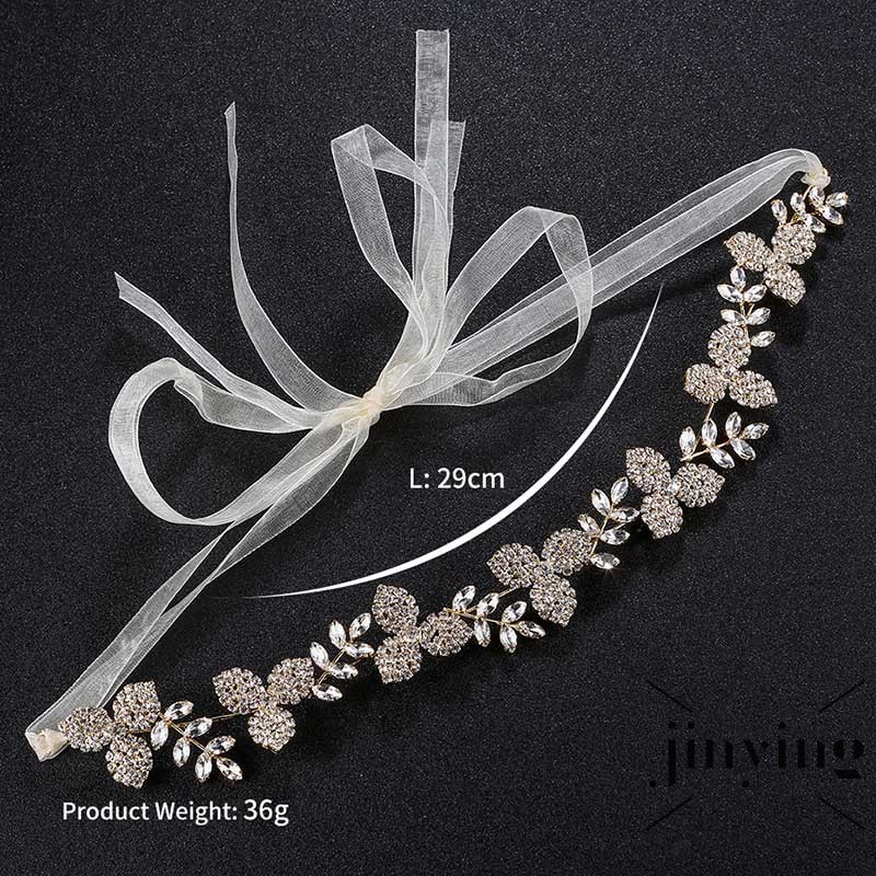 GETNOIVAS ❤S Wind New The Europe and The United States Beam Bridal Wedding Hair Accessories Shiny Clover Rhine