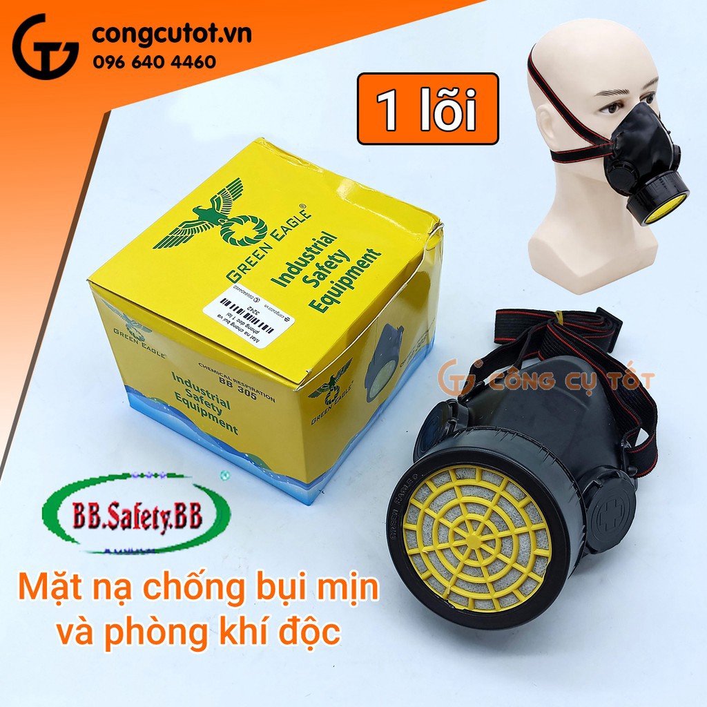 Mặt nạ chống bụi mịn và phòng khí độc công nghiệp than hoạt tính