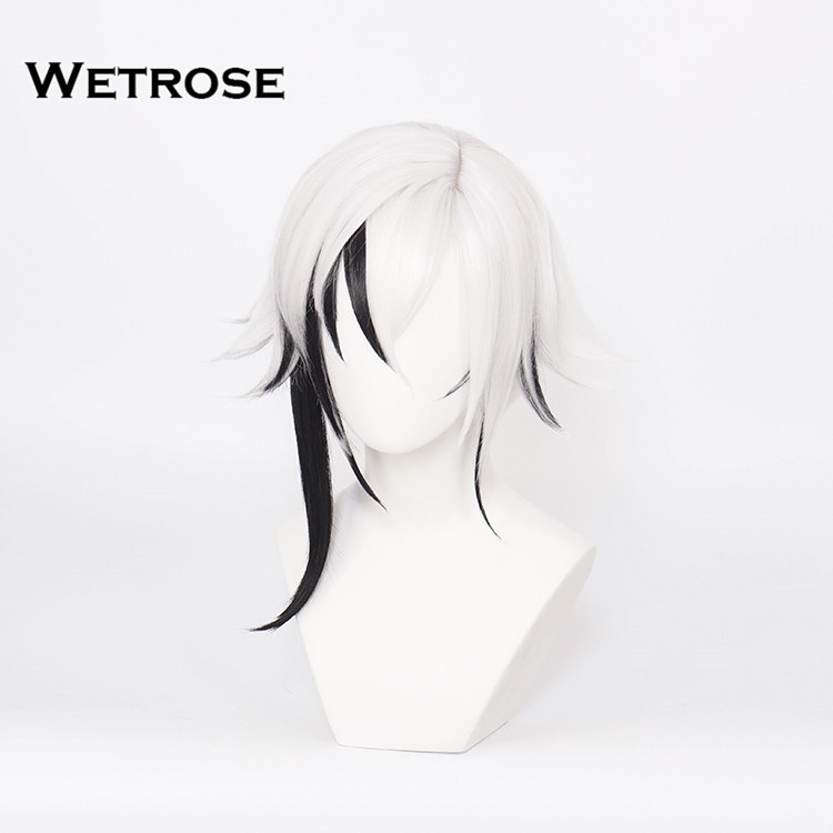 Hàng Có Sẵn Tóc Giả Hóa Trang Genshin Va Chạm Fatui Harbingers Arlecchino Chất Lượng Cao