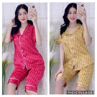 Bộ lửng lụa satin quần lửng có size từ 40-75kg