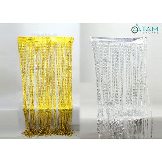 Rèm tua rua kim sa trang trí backdrop tiệc 2mx1m PA-REM-01 tttm