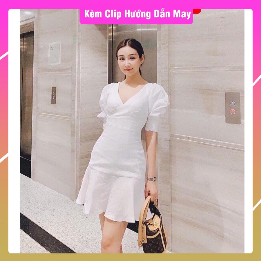 V039_Rập giấy đầm đắp chéo bèo lai (Có hướng dẫn)