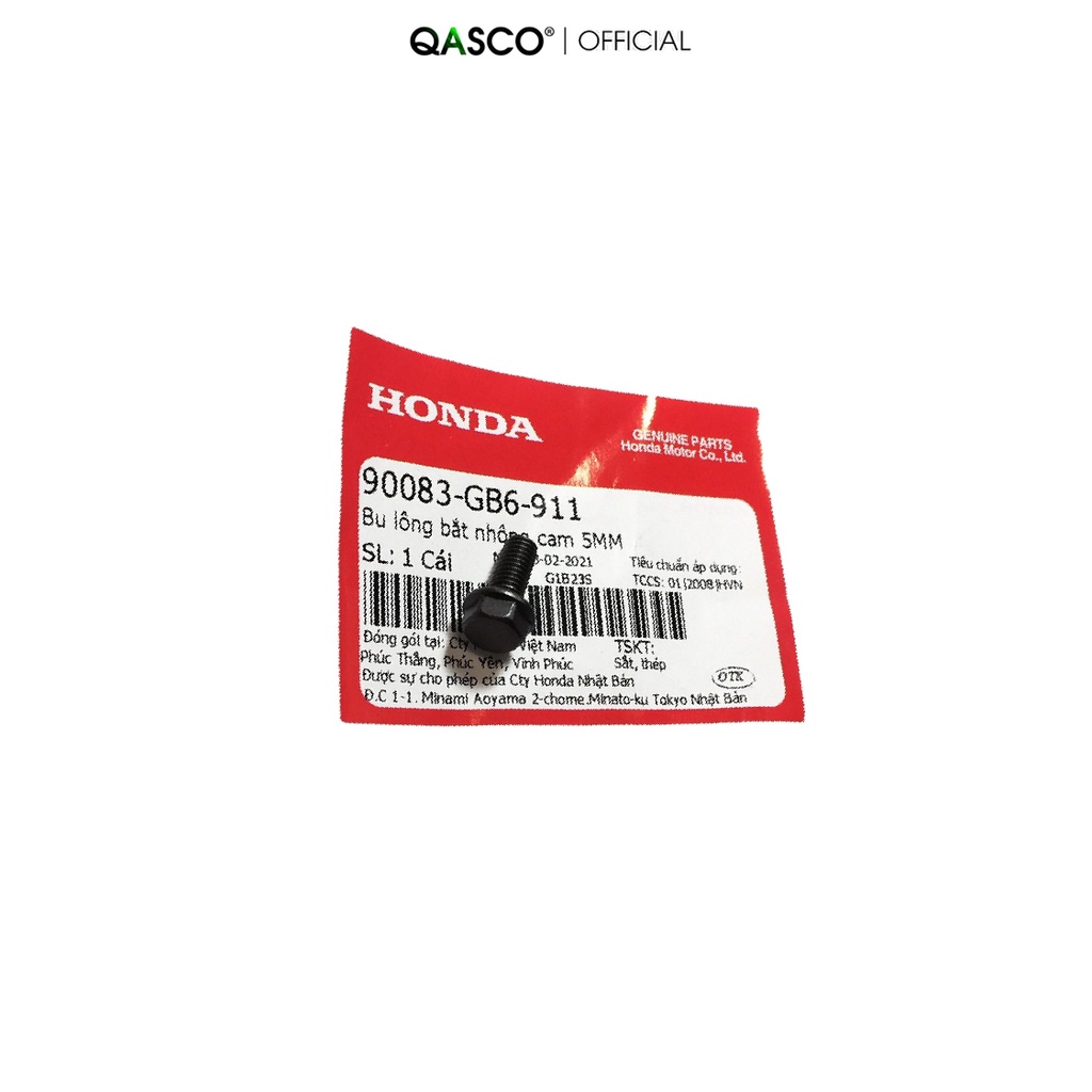 Bu lông bắt nhông cam HONDA 5mm dùng chung nhiều xe (90083GB6911)
