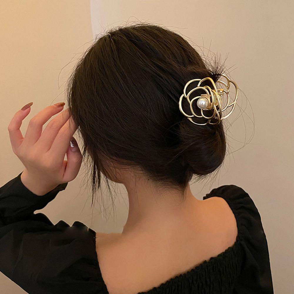 MXGOODS Kẹp Tóc Kim Loại Hình Cá Mập Phong Cách Retro Hàn Quốc