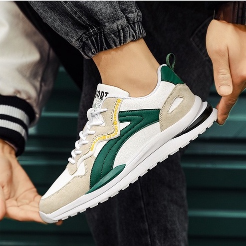 G26 Giày thể thao nam sneaker thoáng khí đế cao su non mềm phong cách cá tính năng động