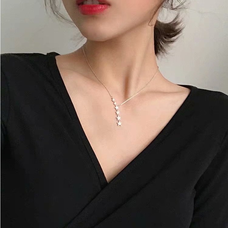 Dây chuyền bạc ngôi sao lấp lánh, Vòng cổ Bạc cao cấp gắn đá TUNASILVER, 𝐂𝐚𝐦 𝐤𝐞̂́𝐭 𝐜𝐡𝐮𝐚̂̉𝐧 𝐁𝐚̣𝐜 - TUNASHOP Trang sức Bạc
