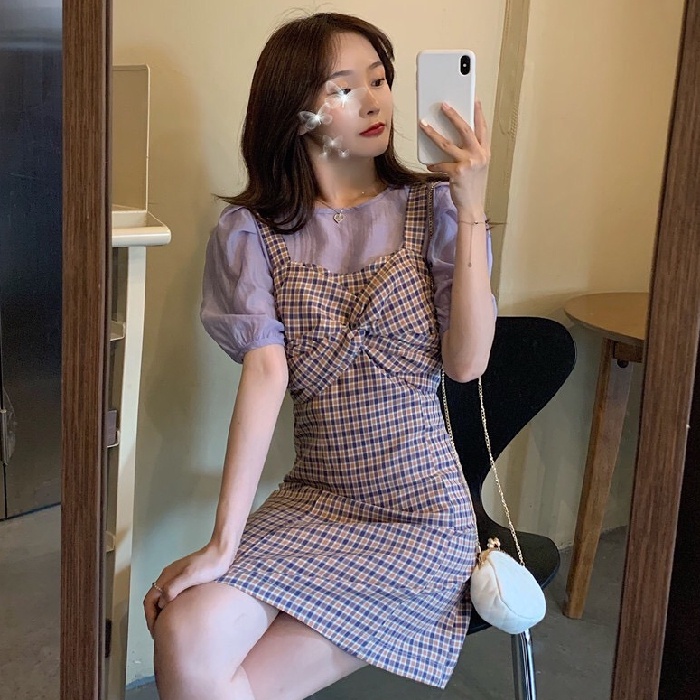 đầm dài váy tím đầm midi váy tiểu thư sang chảnh đầm caro đầm vintage váy cổ yếm đầm 2 dây nữ đầm bigsize nữ váy nữ xinh váy đi chơi đầm đi tiệc đầm nữ