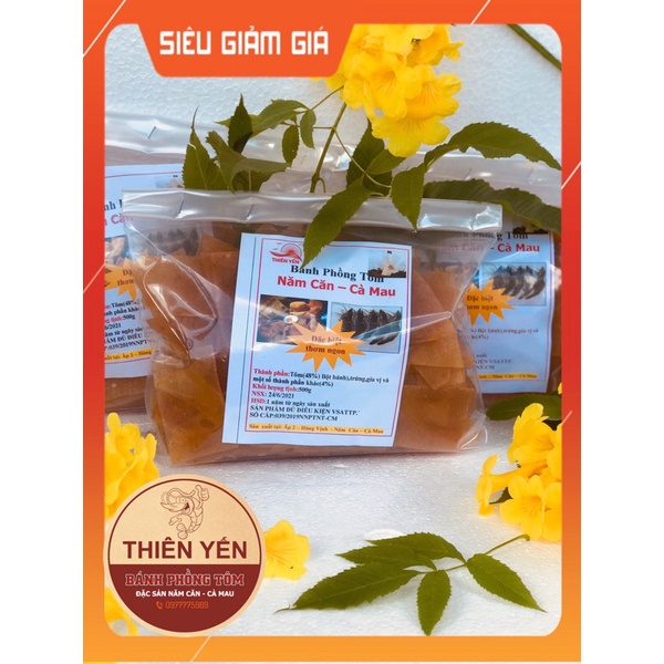 Bánh Phồng Tôm🍤🍤🍤Đặc Sản Năm Căn - Cà Mau (500gam/ túi)