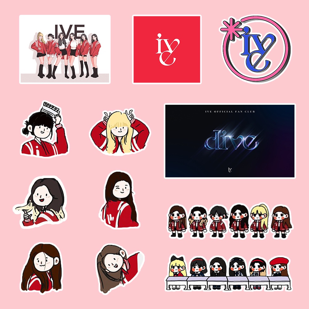 IVE The 1st Album  Sticker Phone Luggage Tag Diy Stickers