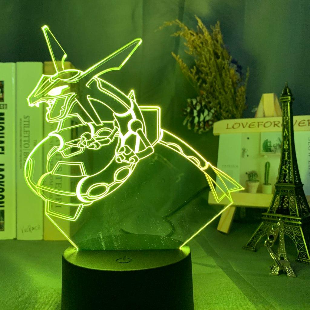 Đèn Led 3D RAYQUAZA - Pokemon - Đèn Led 16 Màu Hình Nhân Vật Hoạt Hình, Cảm Ứng ,Điều Khiển Từ Xa