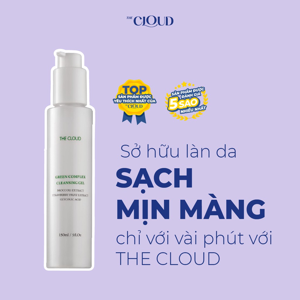 Sữa rửa mặt dạng gel nhẹ dịu The Cloud Green Complex Cleansing Gel 150ML | BigBuy360 - bigbuy360.vn