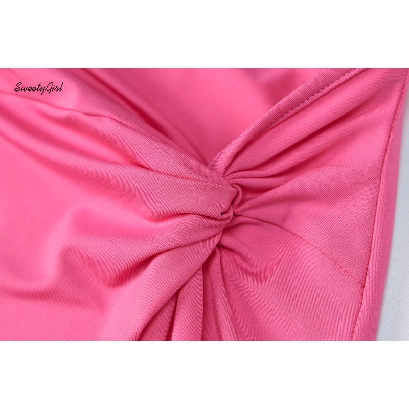 Bộ Áo Ống + Chân Váy Xẻ Tà Màu Trơn Thời Trang Quyến Rũ Cho Nữ 2022