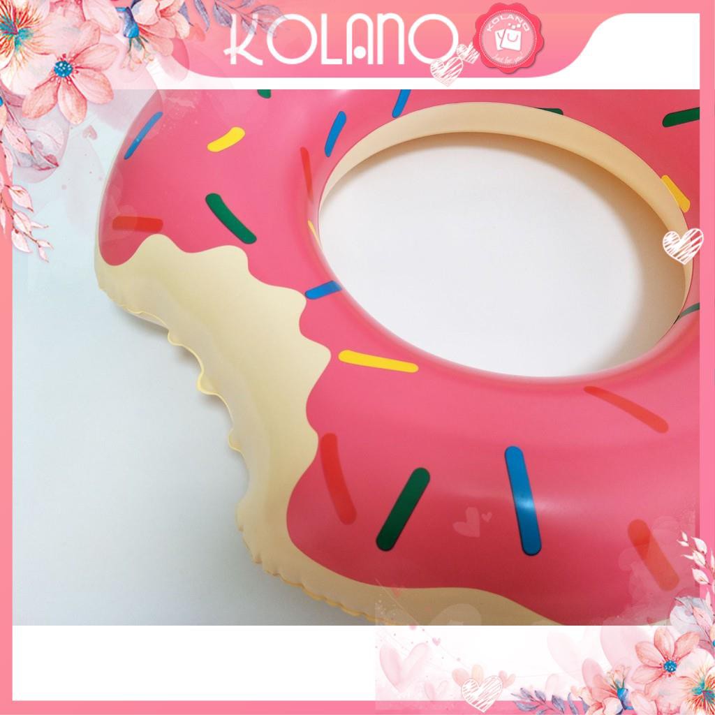 Phao bơi trẻ em KOLANO size 60 cm cho bé tập bơi an toàn hình bánh vòng Donut dễ thương SS-001301