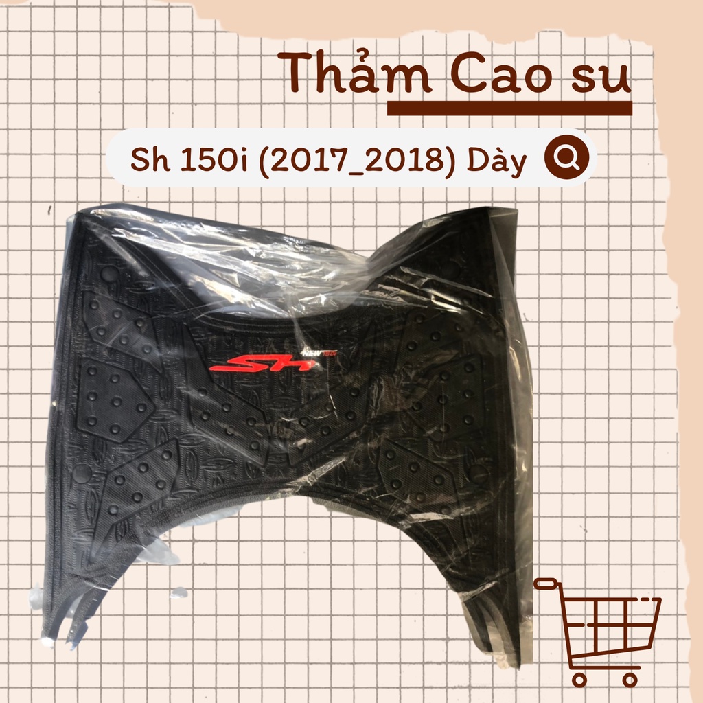 Thảm lót chân cao su xe AB, Click 125/150, Vario 150, Lead, Vision DÀY.