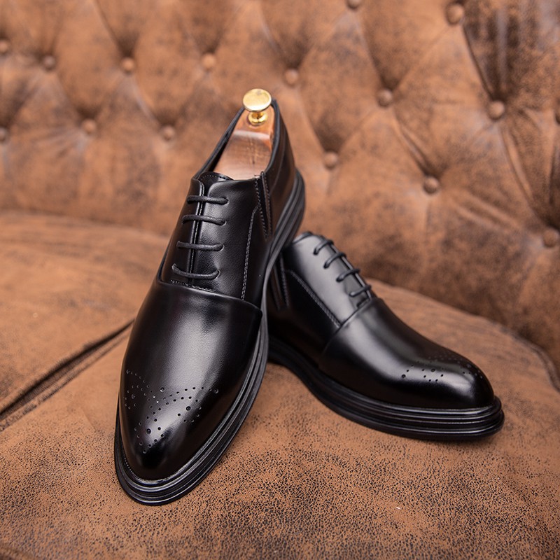 free Đàn ông ăn mặc Giày chính thức Oxfords Cuộc họp văn phòng Wingtip Platform uy tín Uy Tín 2020 ♤ hot "