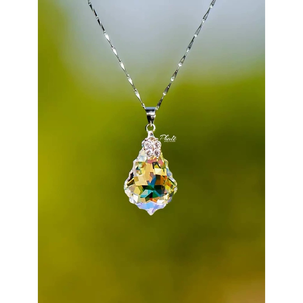 Mặt Dây Chuyền Pha Lê Swarovski Hình Thông S16mm