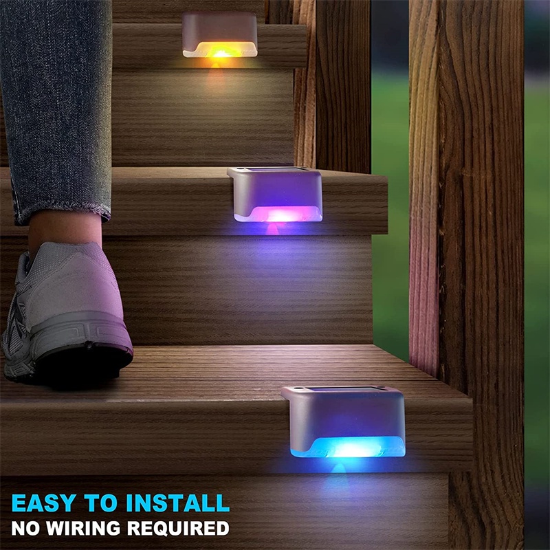 Đèn LED Năng Lượng Mặt Trời Chống Thấm Nước Mới Trang Trí Cầu Thang Sân Vườn Ngoài Trời