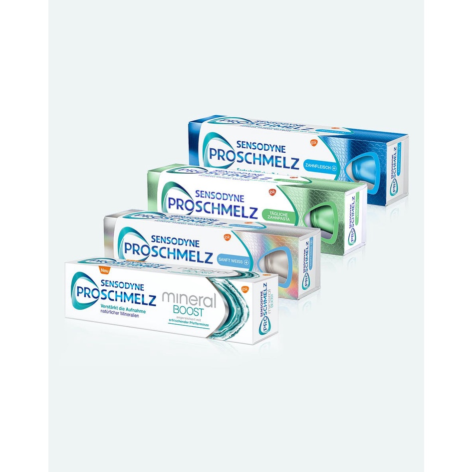 Kem đánh răng Sensodyne Proschmelz Sanft Weiss Đức 75ml trắng sáng tự nhiên