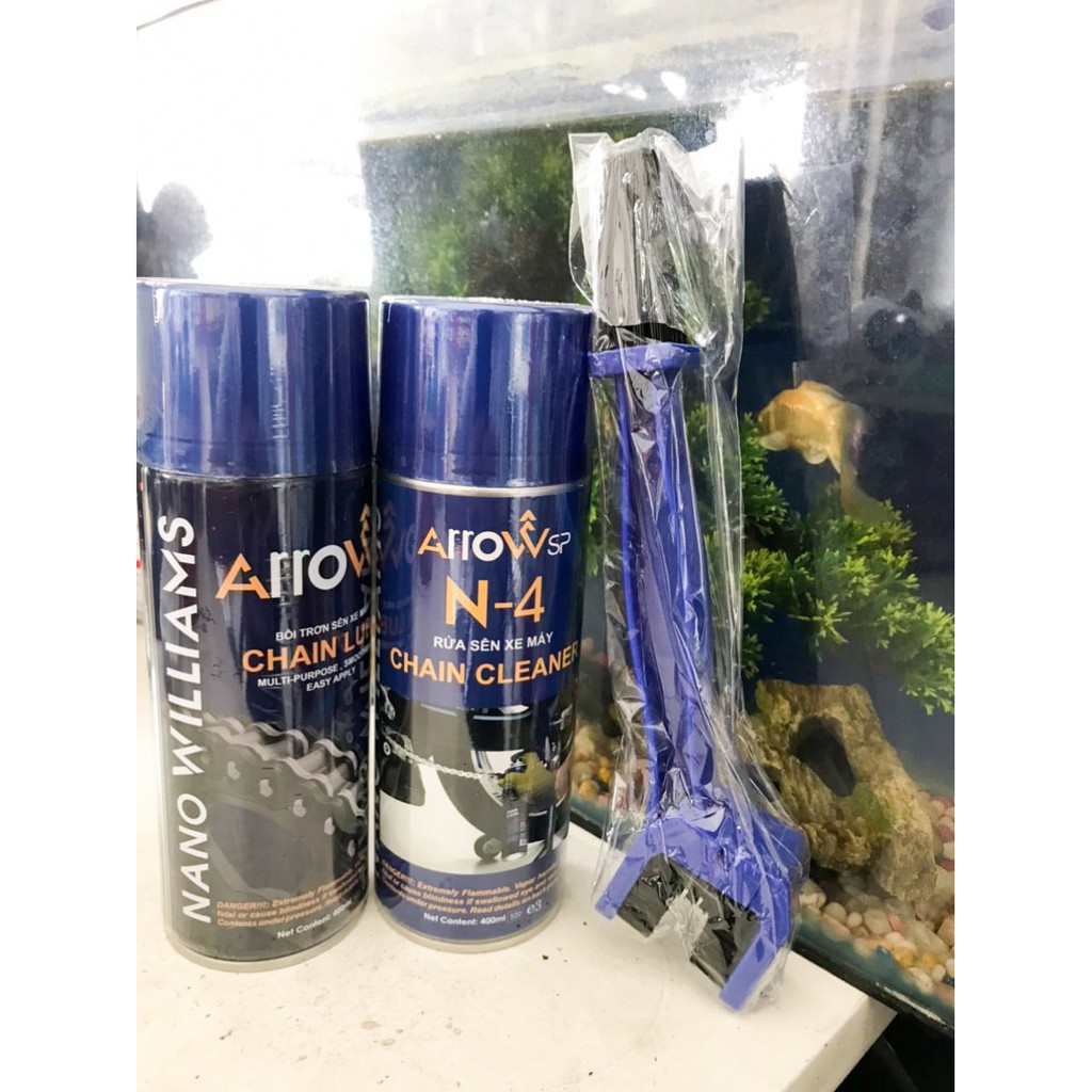 CHAI RỬA SÊN (XÍCH) XE MÁY ARROW N-4 CHAIN CLEANER 400ML