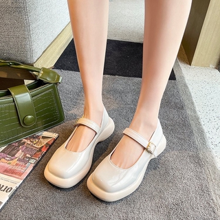 Giày búp bê đế dày thời trang Hàn cho nữ