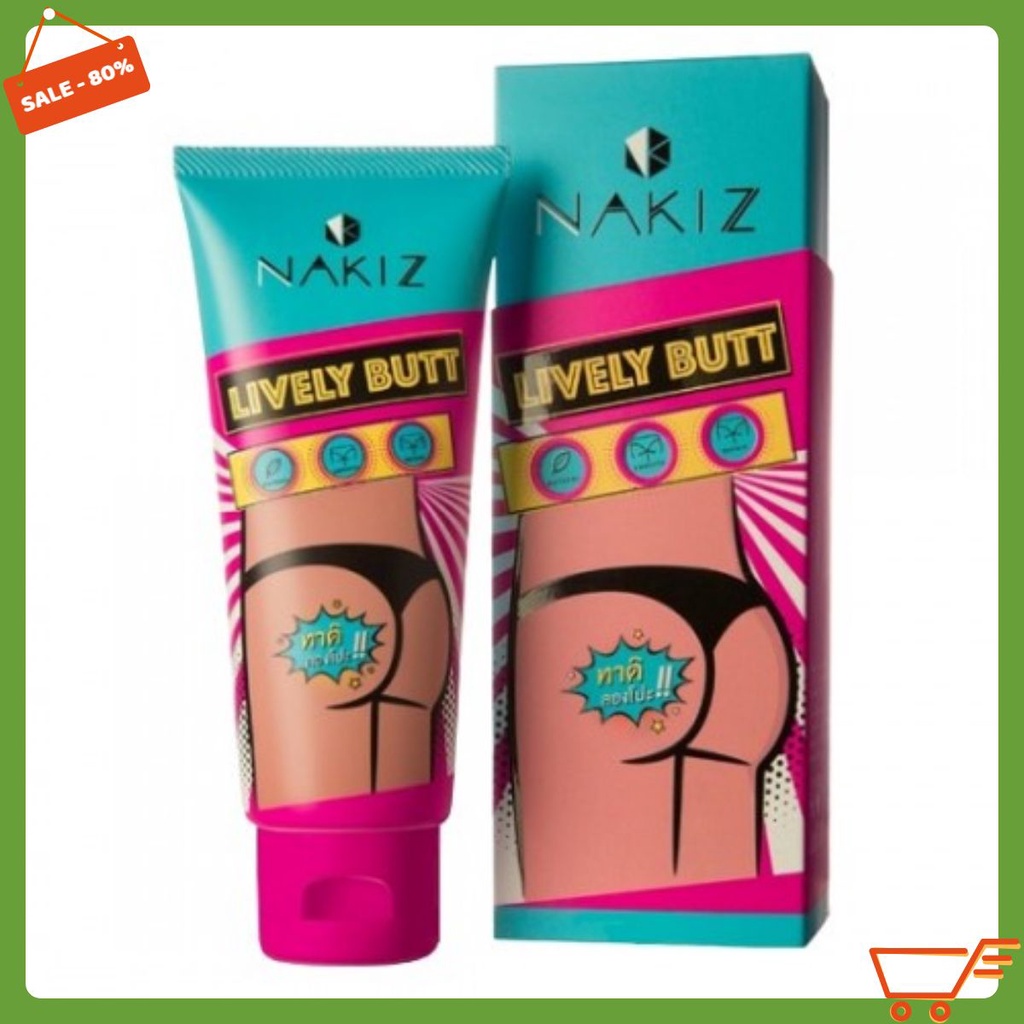 NAKIZ LIVELY BUTT 〡 Kem thoa thâm, mụn Mông, Bẹn, Nách, Lưng, Nhũ hoa, Cùi chỏ, Đầu gối shop_nha_pon | BigBuy360 - bigbuy360.vn