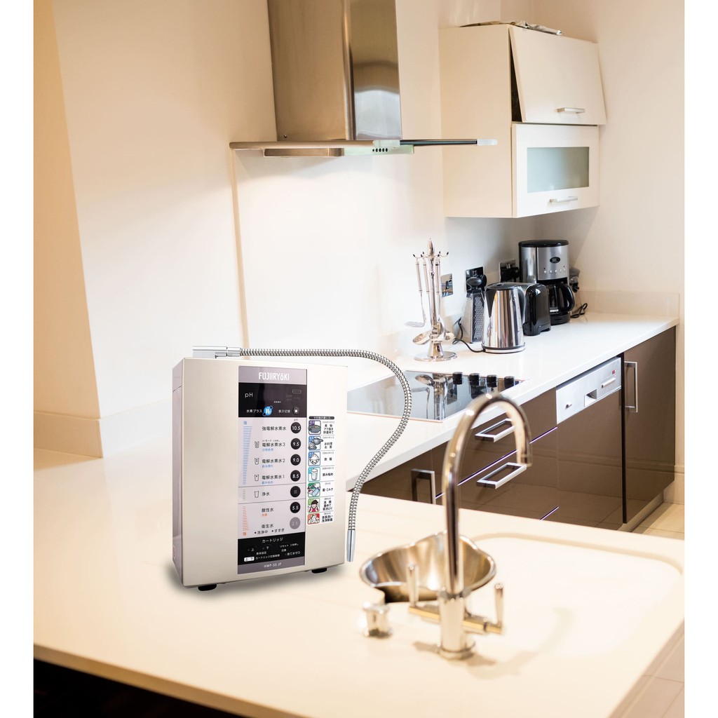 Máy lọc nước ion kiềm Fujiiryoki HWP-55❤️Made in Japan, New 100%❤️5 tấm điện cực