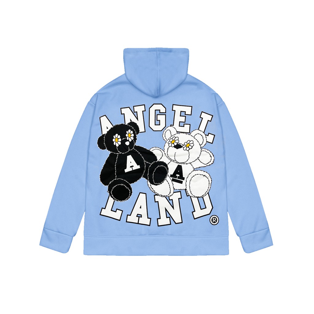 ÁO HOODIE KHÓA KÉO ANGEL-LAND SUNDAY TEDDY XANH