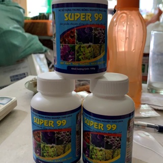 Phân bón Super 99 lọ 100g giúp cây phóng đọt nhanh, tăng trưởng đột biến.