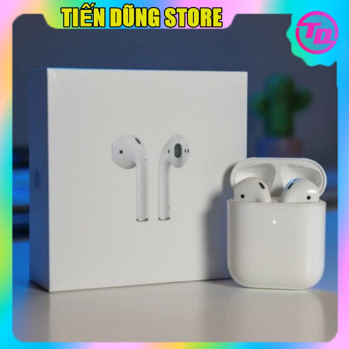 [AIRPODS 2] Tai Nghe Bluetooth TWS Đổi Tên Định Vị Phiên Bản Dùng Cả IOS &amp; Androi ( Tặng Kèm Ốp )