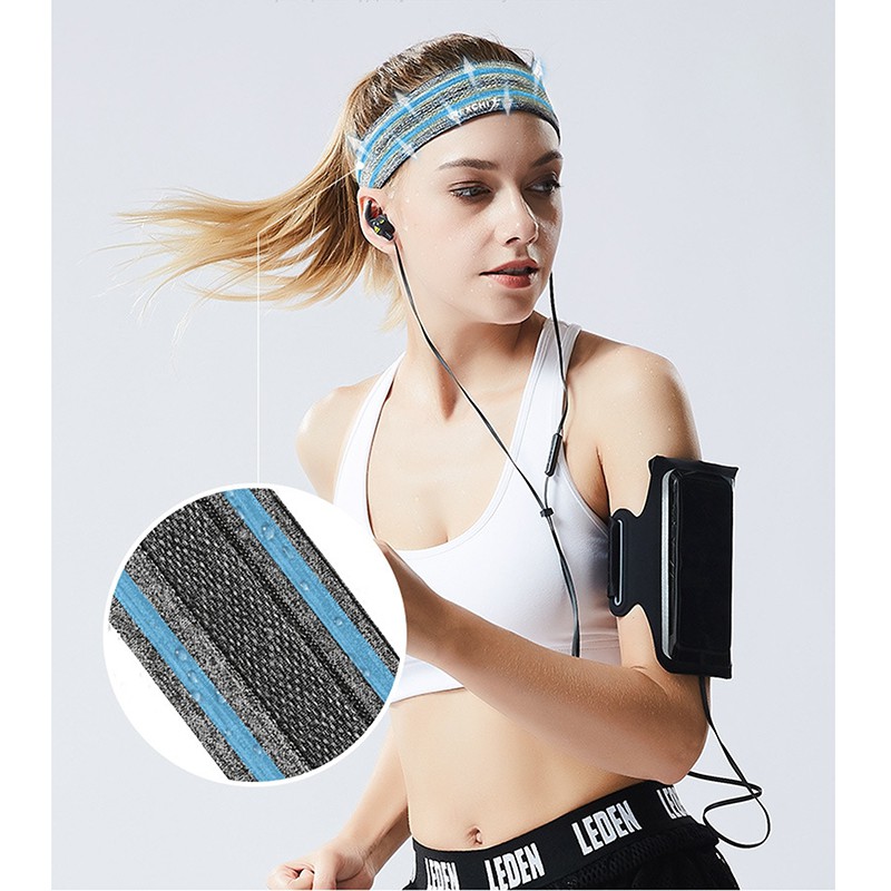 Băng đô thể thao cài đầu headband cotton dùng cho tập gym yoga bóng rổ cầu lông thấm mồ hôi chống trượt co giãn tốt