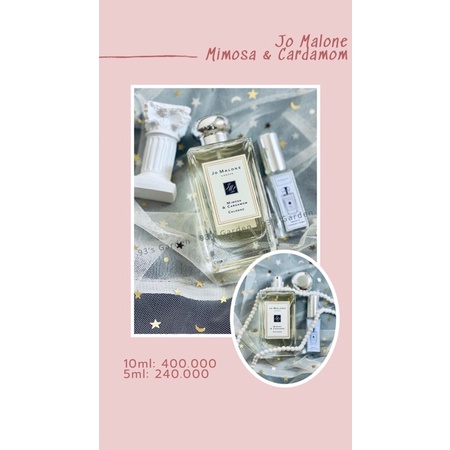 JO MALONE MIMOSA & CARDAMOM nước hoa chiết