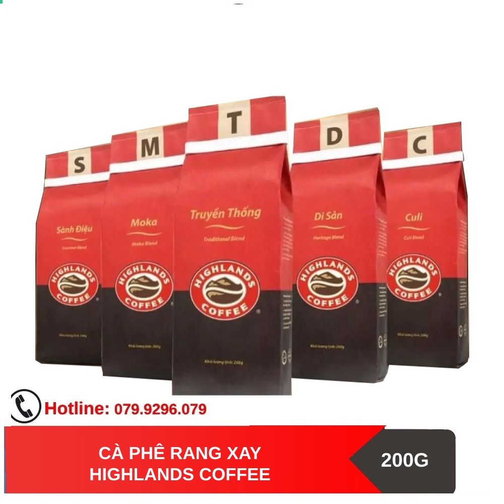 [SenXanh Emart] Cà phê Rang xay Highlands Coffee 200g