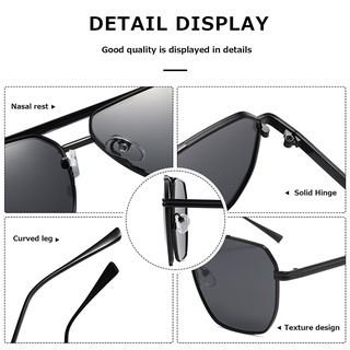 Kính Mát Phân Cực Gọng Vuông Chống Tia UV400 RZ1221 Thời Trang Unisex