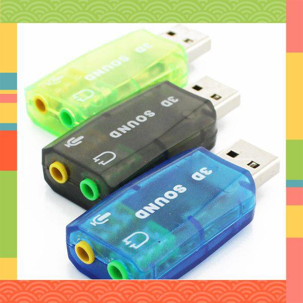 Usb, Usb Sound Card Chia Âm Thanh Cổng Micro 5.1