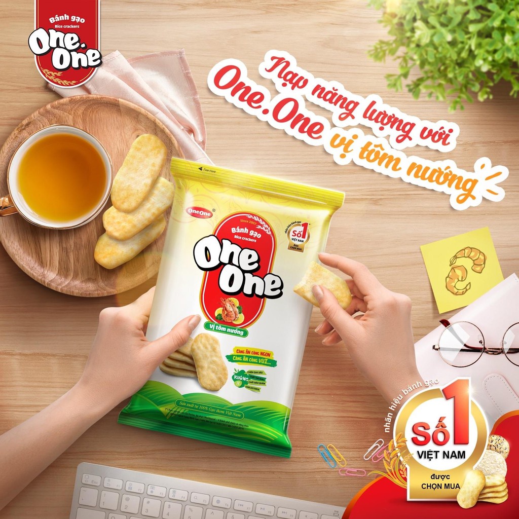 Bánh Gạo One One Vị Phô Mai Ngô/ Bò Nướng /Ngọt Dịu Gói 150g- 230g